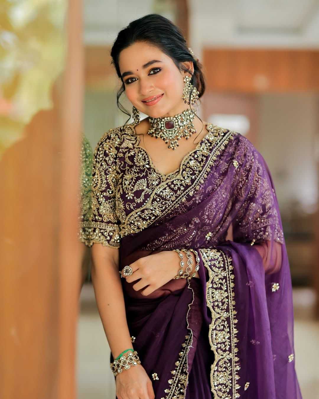 Twilight Bloom Saree