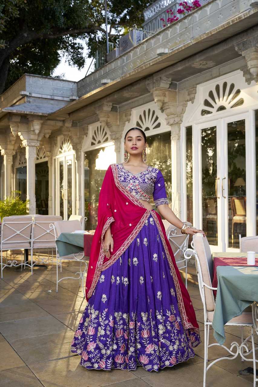 Lehenga in Royal Purple – Bold Meets Grace