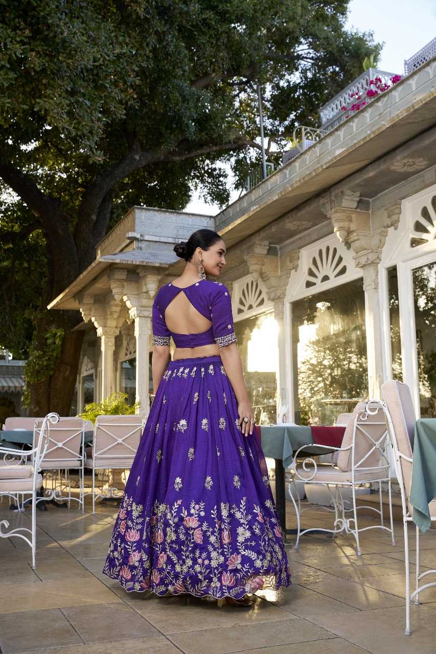 Lehenga in Royal Purple – Bold Meets Grace